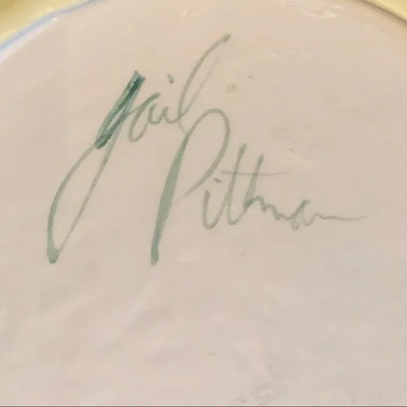 Set of 3 Gail Pitman hand painted 10” dinner plate - Picture 6 of 8